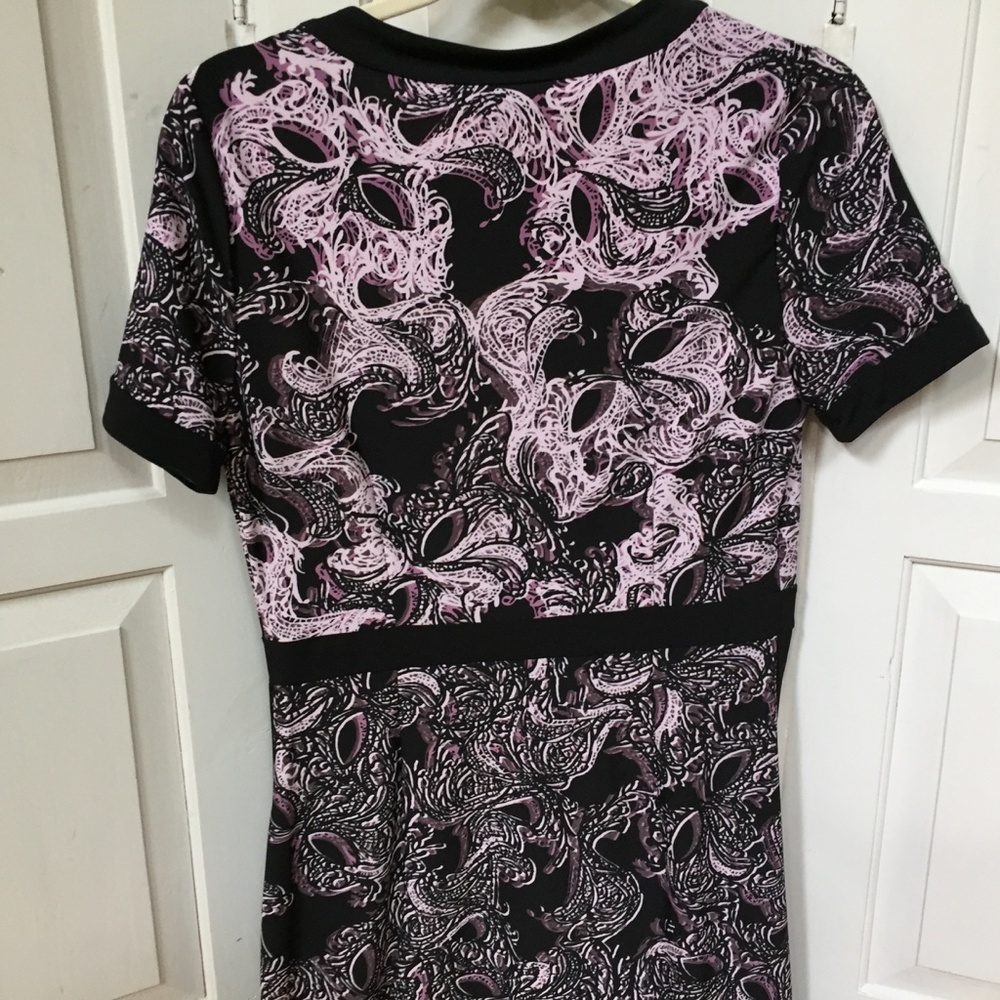 BGBGMaxAzria Purple & Black Paisley Dress - Picture 14 of 15